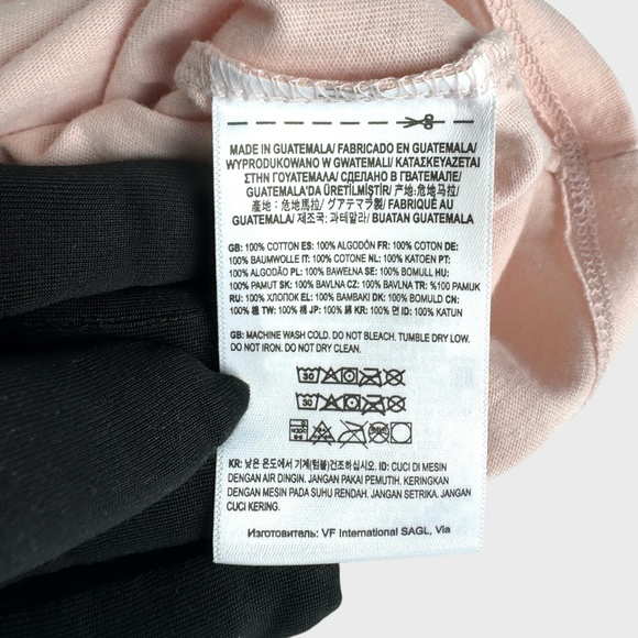 Vans Cropped Logo T-Shirt in Soft Pink - Picture 9 of 10